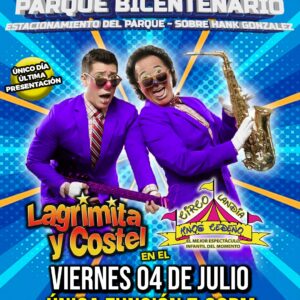 Lagrimita y Costel en Parque Bicentenario - 4 de Julio 2025